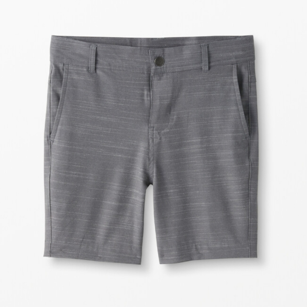 NWT Hanna Andersson Sunblock Chino Shorts in Antwerp Grey.